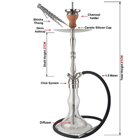 أرجيلة ستانلس ستيل، SS-B007